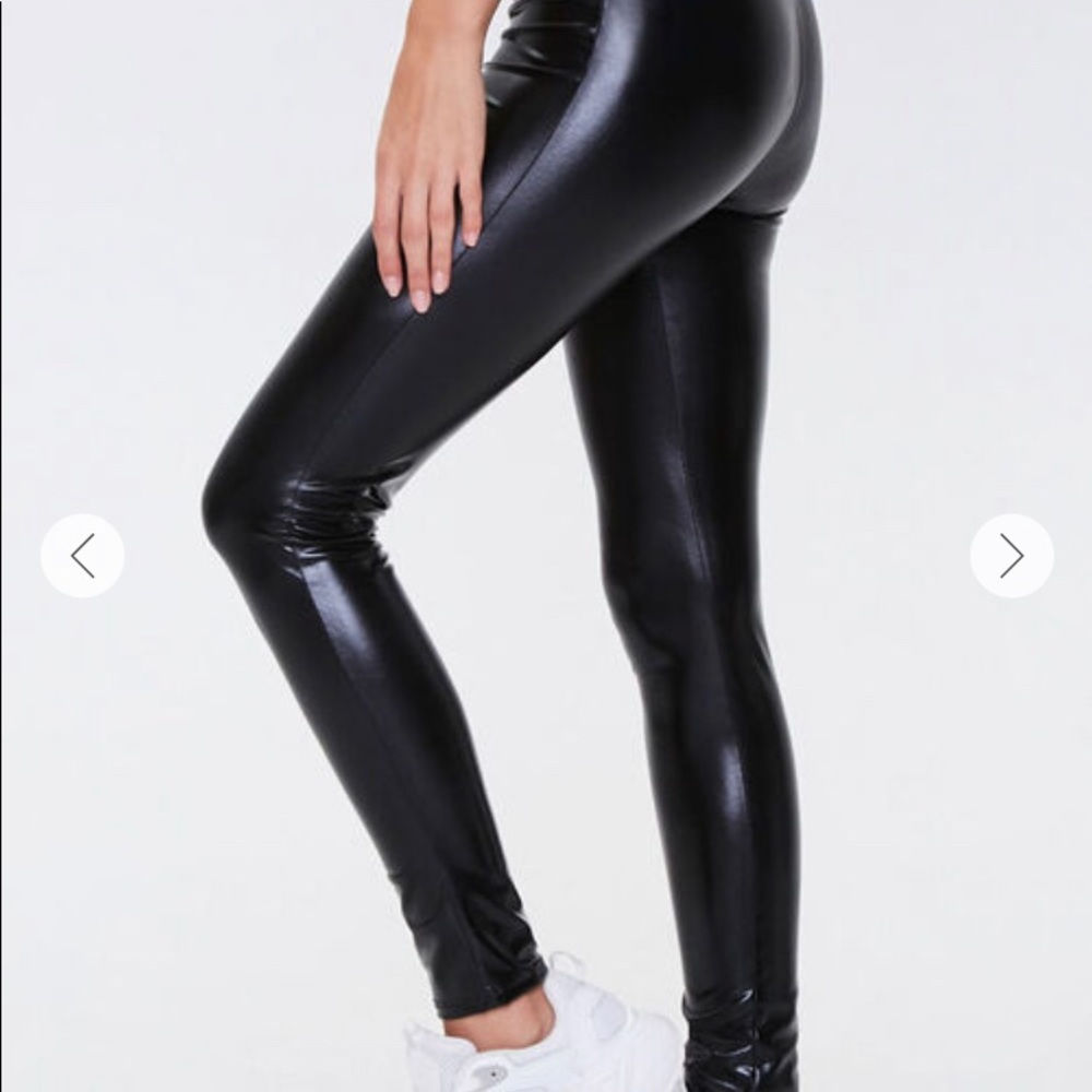 Faux Leather Leggings - Never Worn